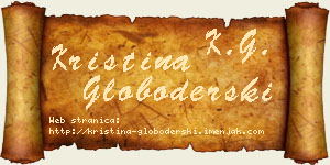 Kristina Globoderski vizit kartica